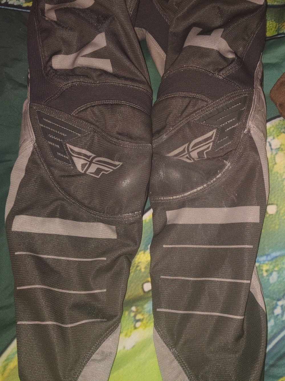 Kids Black and Gray Motocross Jeans - Unknown Brand